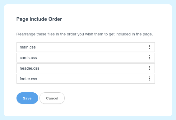 CSS Include Order