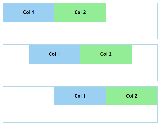 Row Horizontal Alignment